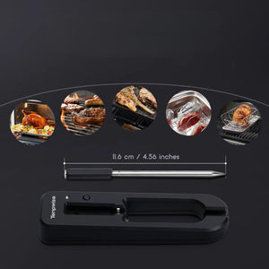 מד חום חכם אלחוטי עמיד במים IP67 מבית עם בקרת אפליקציה לבשר במנגל, תנור, עישון ורוטיסרי , מדחום לעל האש מבית סמארטקום . מתאים לשימוש כ בישול חכם .