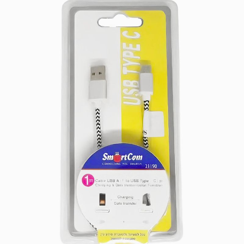 כבל USB ל-TYPE C , כבל USB מבית סמארטקום . מתאים לשימוש כ cable Type c כבל USB כבל טעינה כבלים .