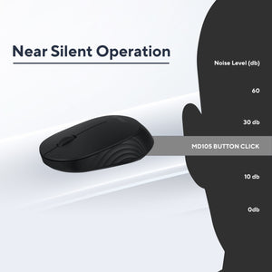 ASUS Bluetooth Silent Mouse MW105 , עכבר אלחוטי מבית Asus . מתאים לשימוש כ .